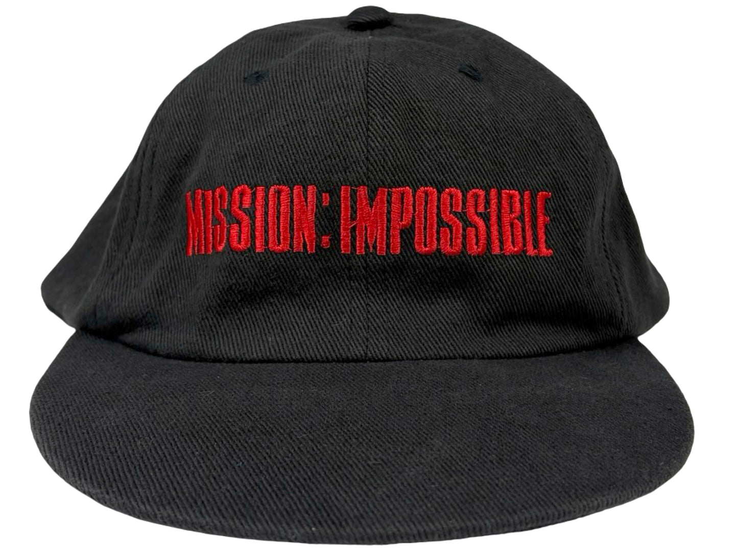 Vintage Mission Impossible Embroidered Black Movie Hat 90s Action Tom Cruise