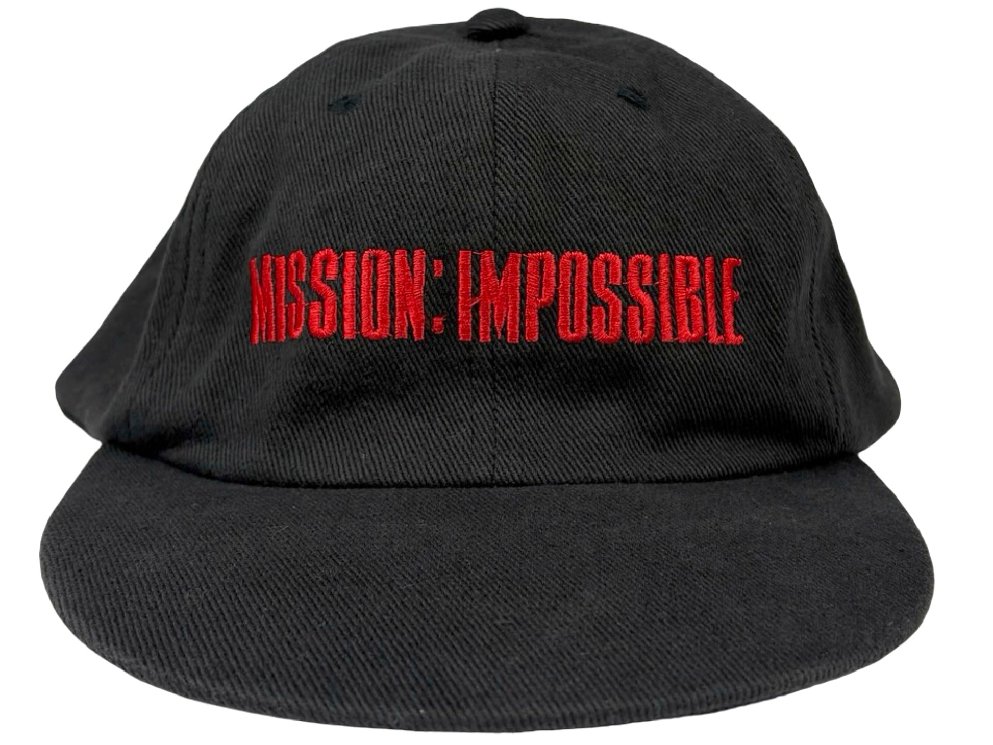 Vintage Mission Impossible Embroidered Black Movie Hat 90s Action Tom Cruise