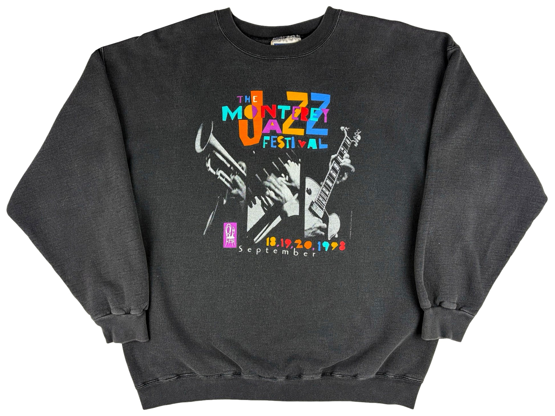Vintage Monterey Jazz Festival 1998 Black Sweatshirt 90s 