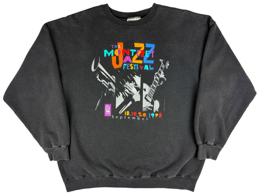 Vintage Monterey Jazz Festival 1998 Black Sweatshirt 90s 