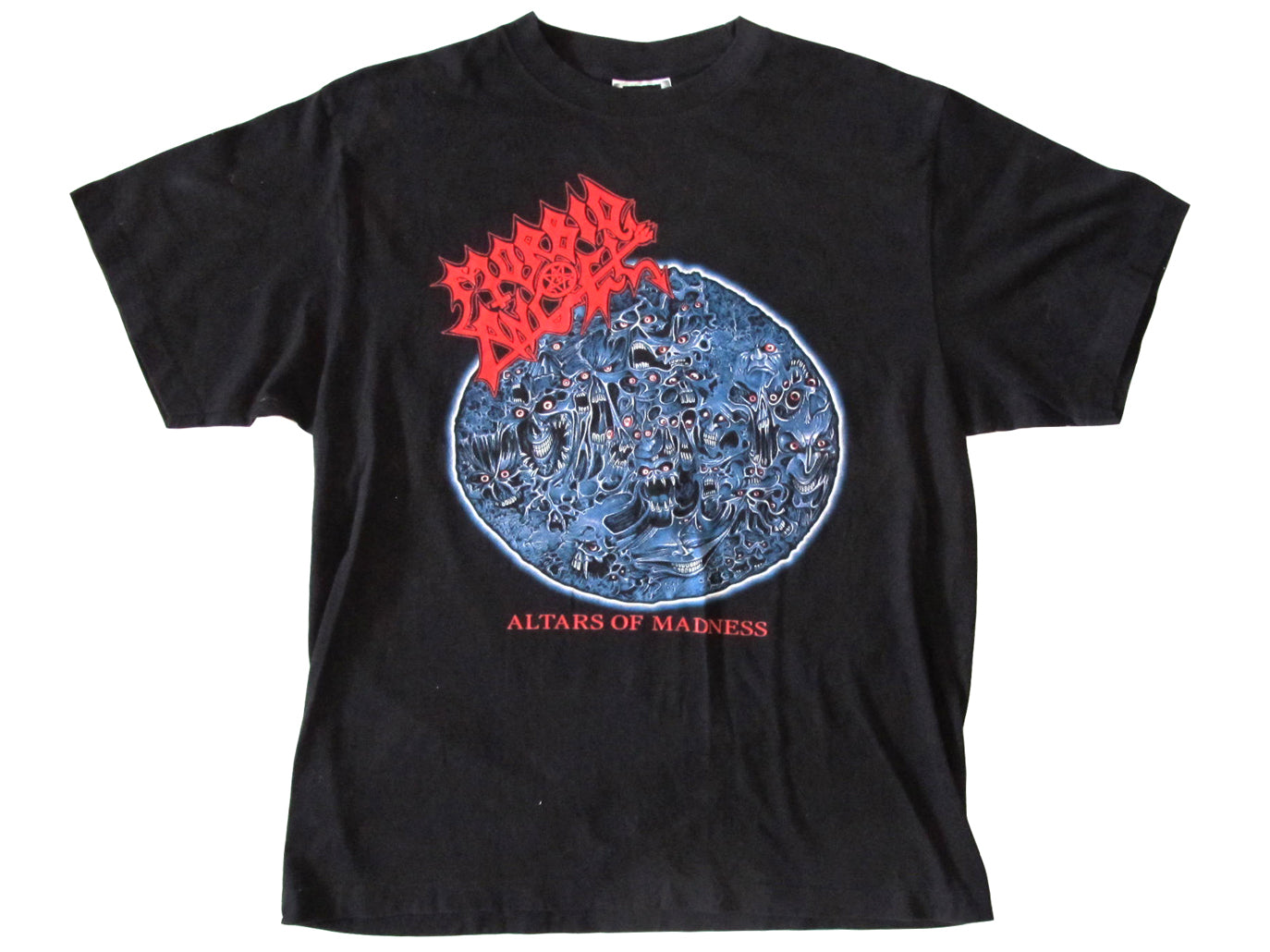 Vintage Morbid Angel '10 Years Of Madness' Black T-Shirt Death Metal 90s y2k