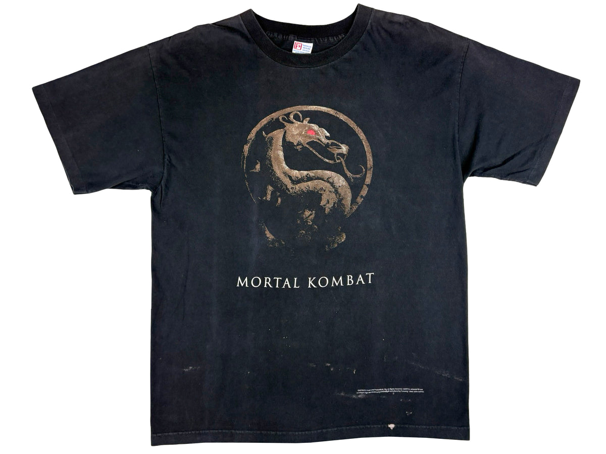 Vintage Mortal Kombat Movie Black T-Shirt 90s VIdeo Game 