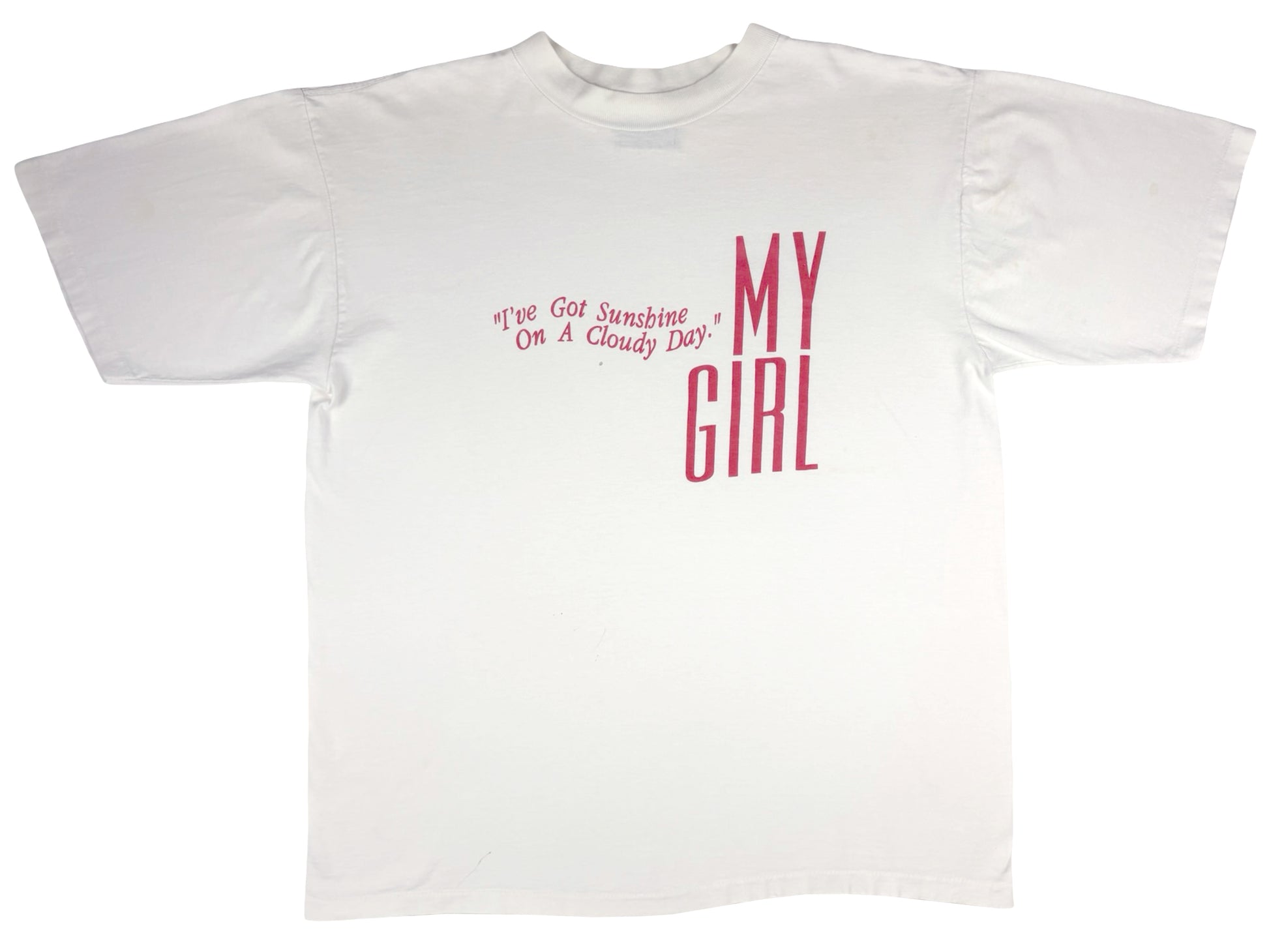 Vintage My Girl Movie White T-Shirt 80s 90s MIve Got Sunshine On A Cloudy Day