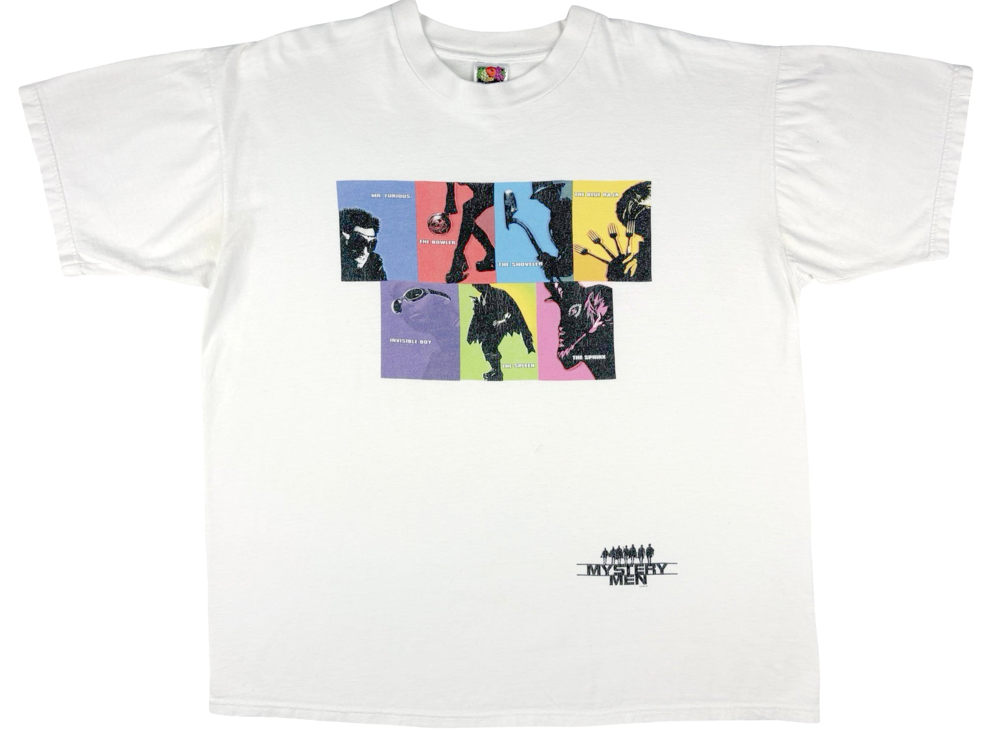 Vintage Mystery Men Movie White T-Shirt 90s y2k Comedy Ben Stiller Pee Wee herman