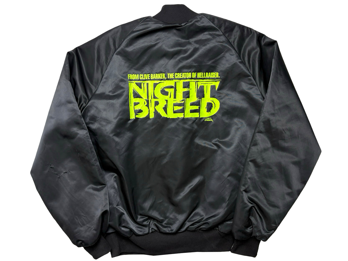 Vintage Night Breed Movie Cast & Crew Black Jacket 90s Horror Movie Clive barker David Cronenberg Special FX