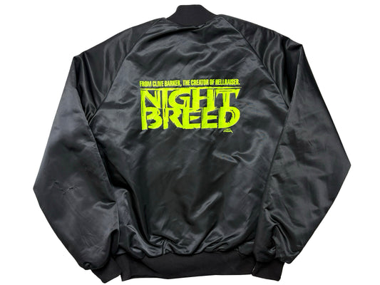 Vintage Night Breed Movie Cast & Crew Black Jacket 90s Horror Movie Clive barker David Cronenberg Special FX