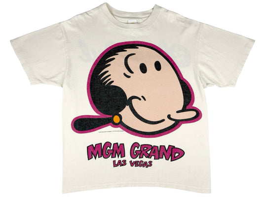 Vintage Olive Oyl MGM Grand Las Vegas Popeye T-Shirt Cartoon 90s