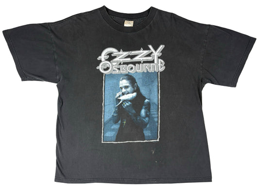 Vintage Ozzy Osbourne 'The Last Bloody Shows' Black T-Shirt 90s Heavy Metal Black Sabbath Band Tee