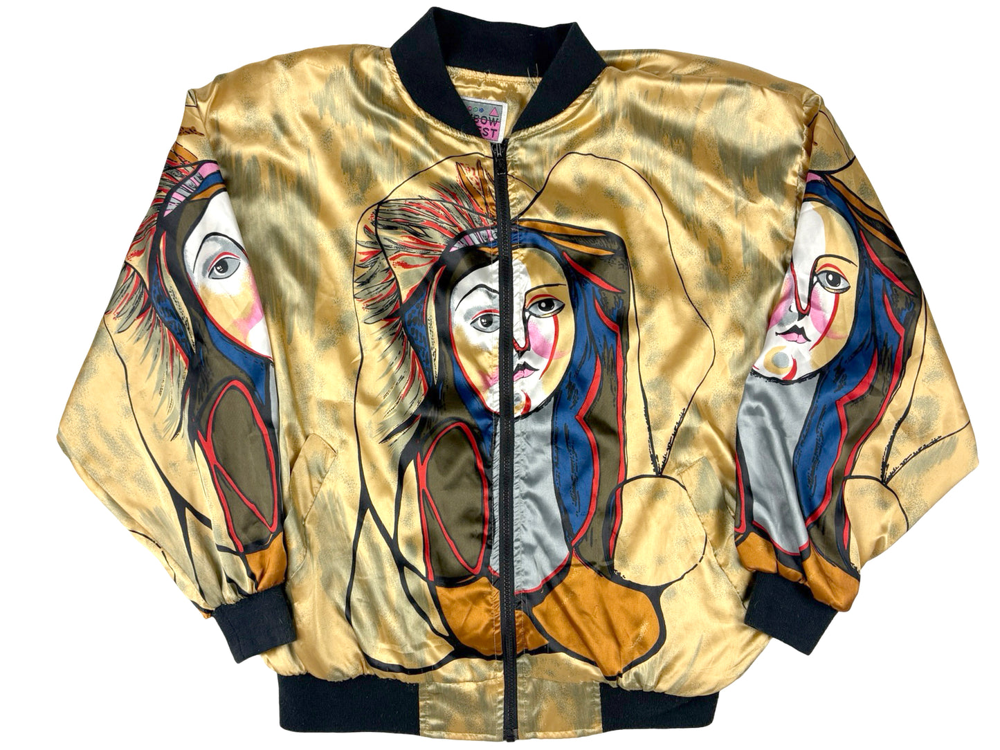 Vintage Picasso Rainbow West All Over Print Jacket Art Artist 80s 90s