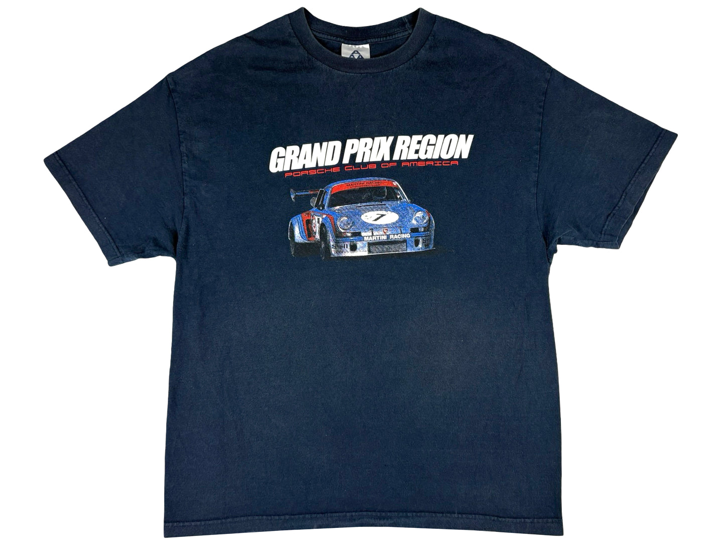 Porsche Club Of AmericaGrand Prix Region 2008 Blue T-Shirt car auto german sports