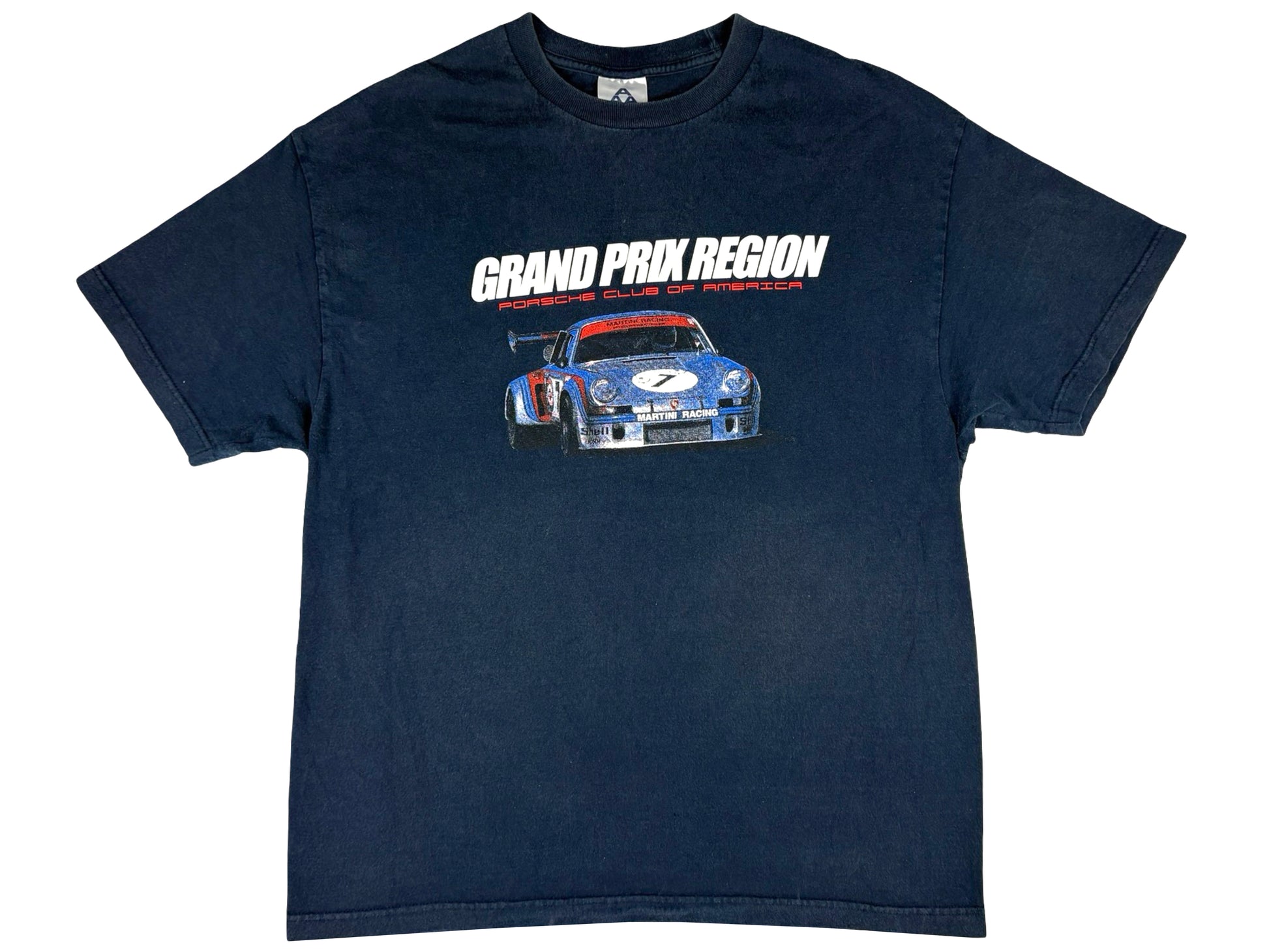 Porsche Club Of AmericaGrand Prix Region 2008 Blue T-Shirt car auto german sports