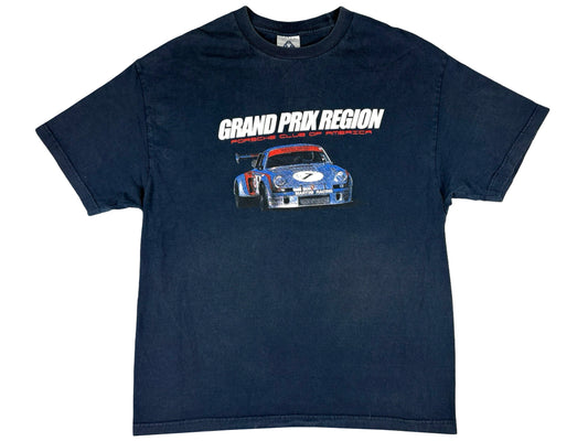 Porsche Club Of AmericaGrand Prix Region 2008 Blue T-Shirt car auto german sports