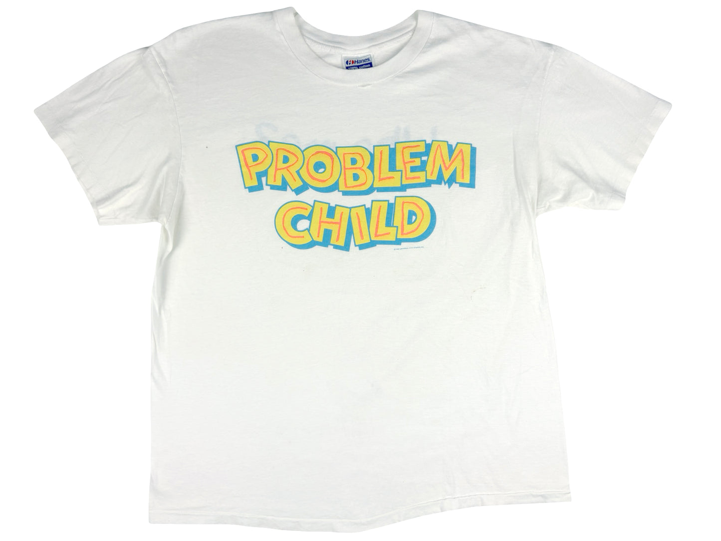 Vintage Problem Child Movie White T-Shirt 90s Comedy