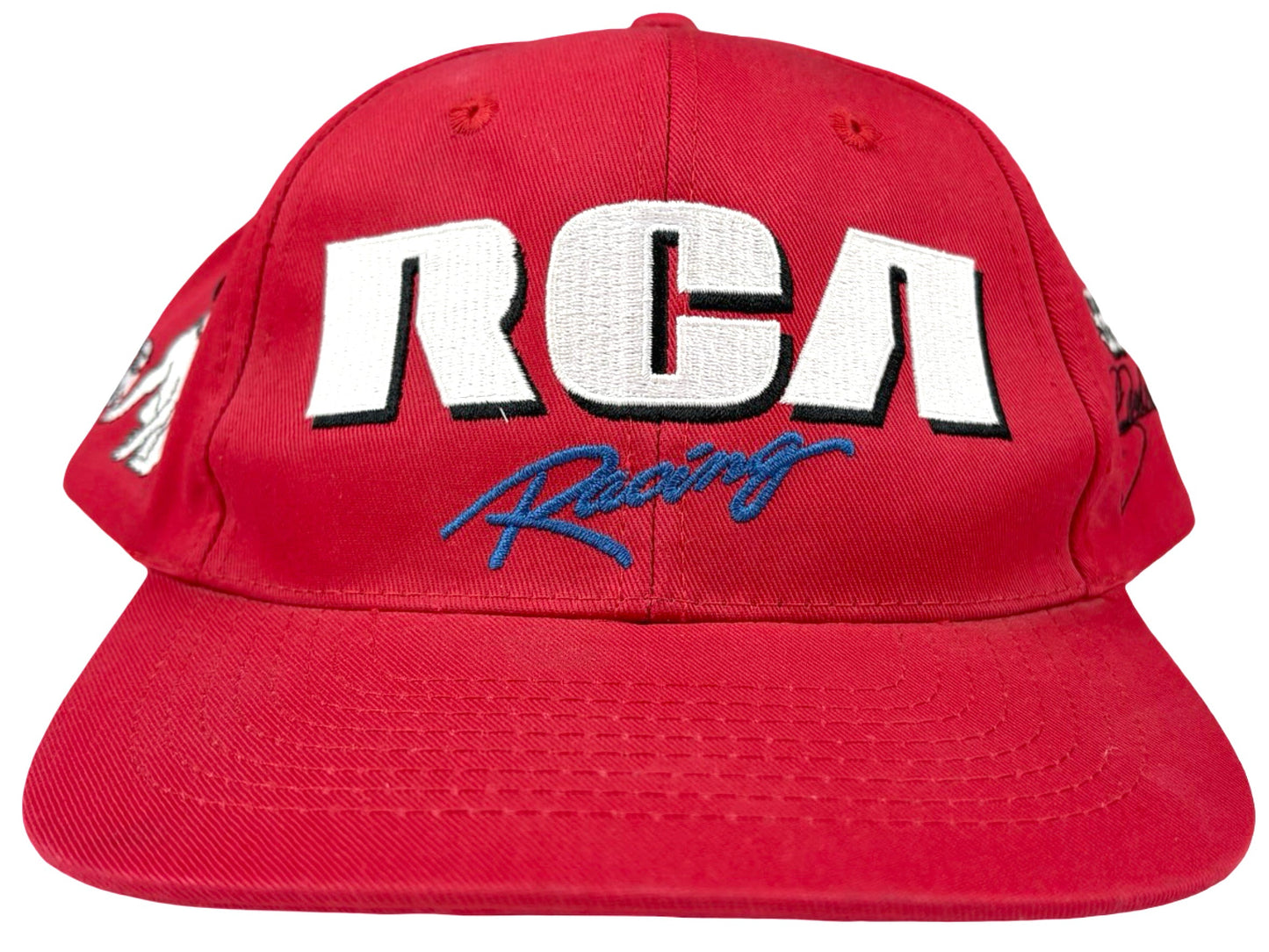 Vintage RCA Racing Nascar Embroidered Red Hat 90s Winston Cup Car Auto Race 
