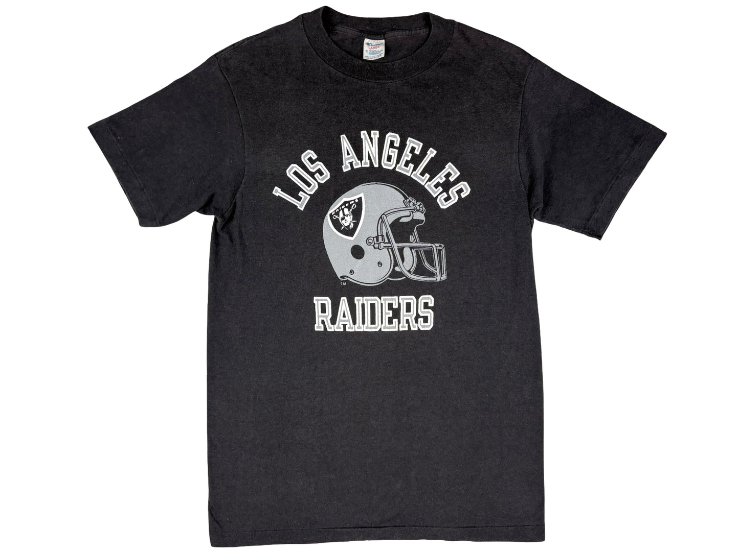 Vintage Raiders Los Angeles Champion Black T-Shirt Las Vegas Oakland Football NFL