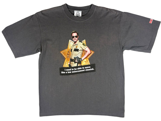 Vintage Reno 911 Lieutenant Jim Dangle T-Shirt y2k Comedy Central TV SHow Thomas Lennon Boot Goofin