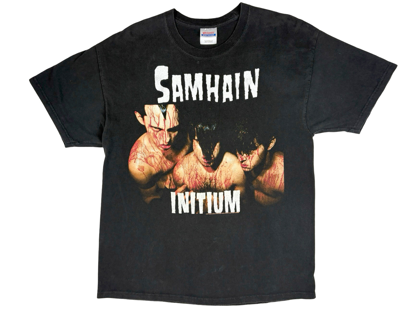Vintage Samhain 'Initium' Black T-Shirt Punk Rock Glenn Danzig Band Misfits