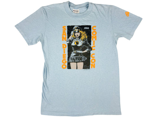 Vintage San Diego Comic Con 1986 Brian Bolland T-Shirt California Lady Blackheart Graphitti 80s