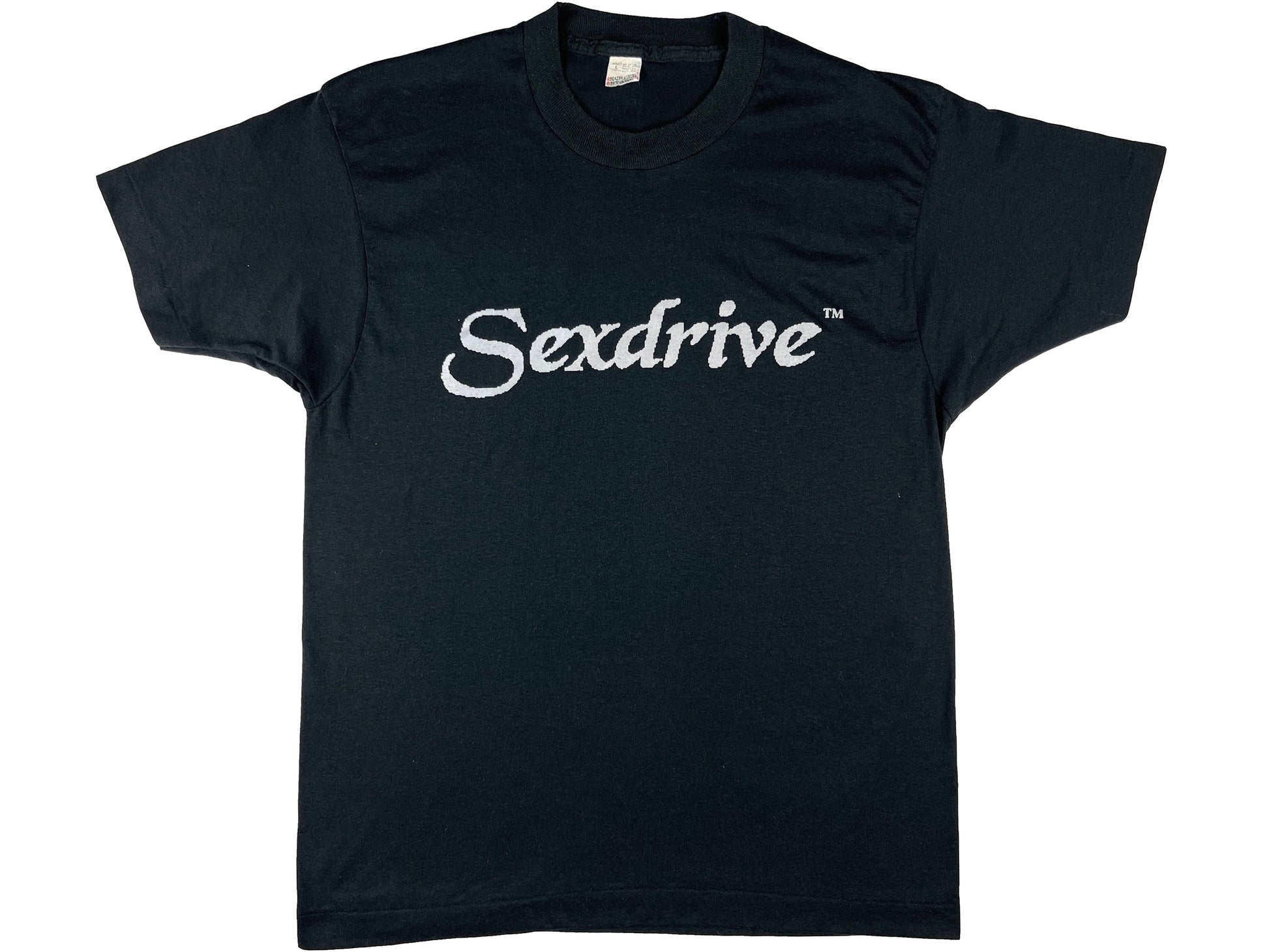 Vintage Sexdrive Black T-Shirt Computer Humor 80s 90s