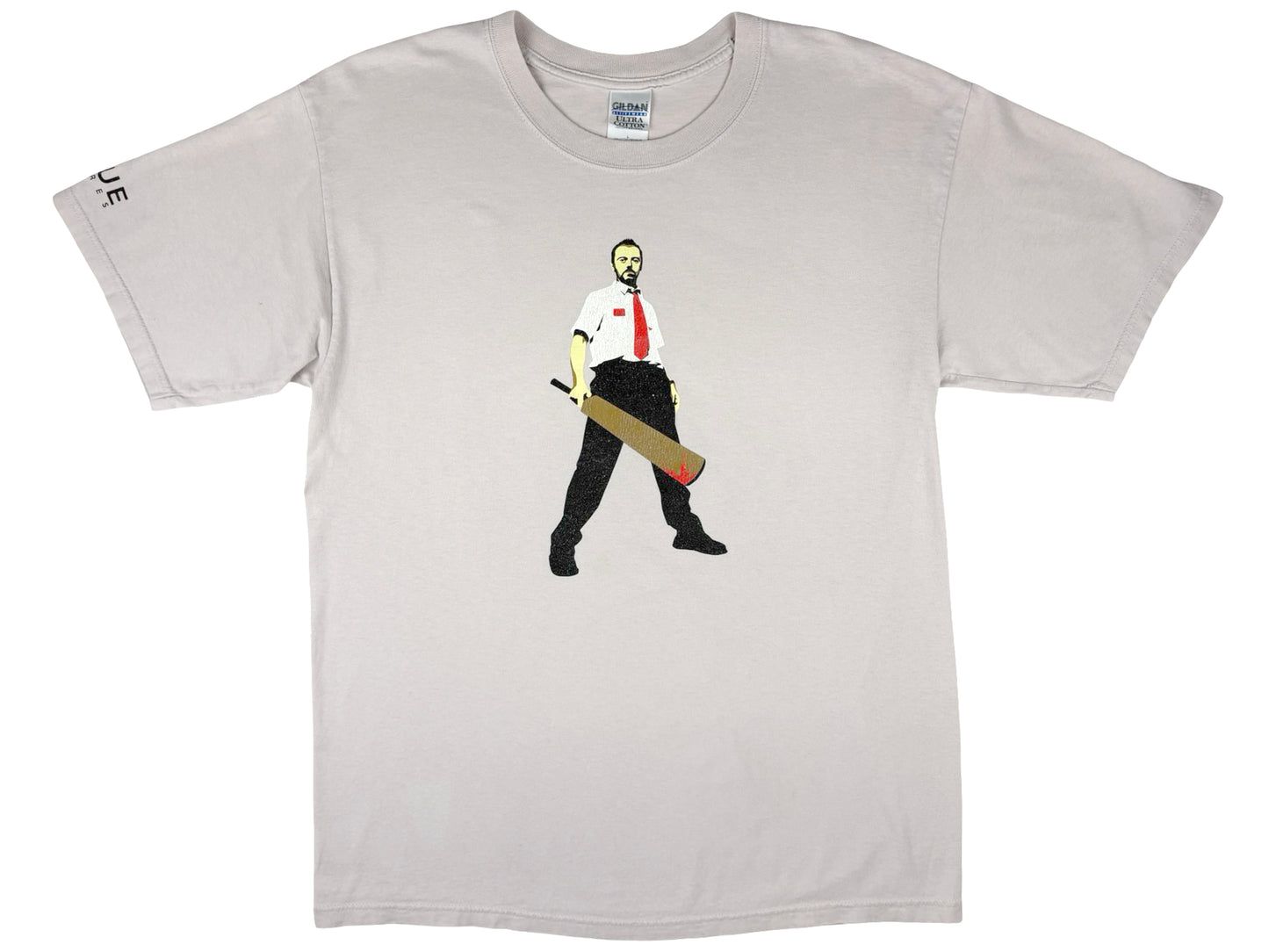 Vintage Shaun of The Dead Beige T-Shirt Horror Comedy y2k Simon Pegg Edward Wright