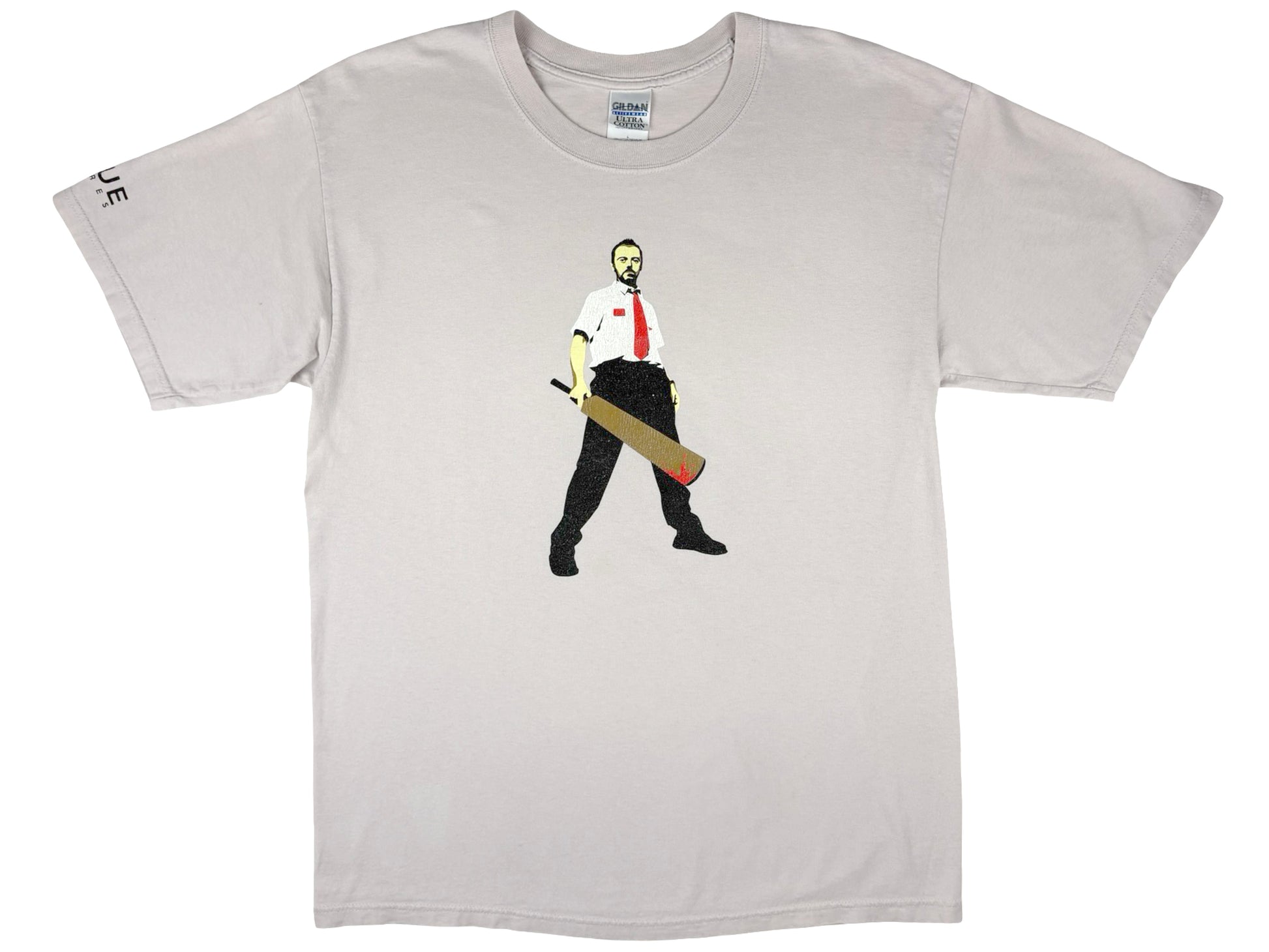 Vintage Shaun of The Dead Beige T-Shirt Horror Comedy y2k Simon Pegg Edward Wright