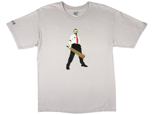 Vintage Shaun of The Dead Beige T-Shirt Horror Comedy y2k Simon Pegg Edward Wright