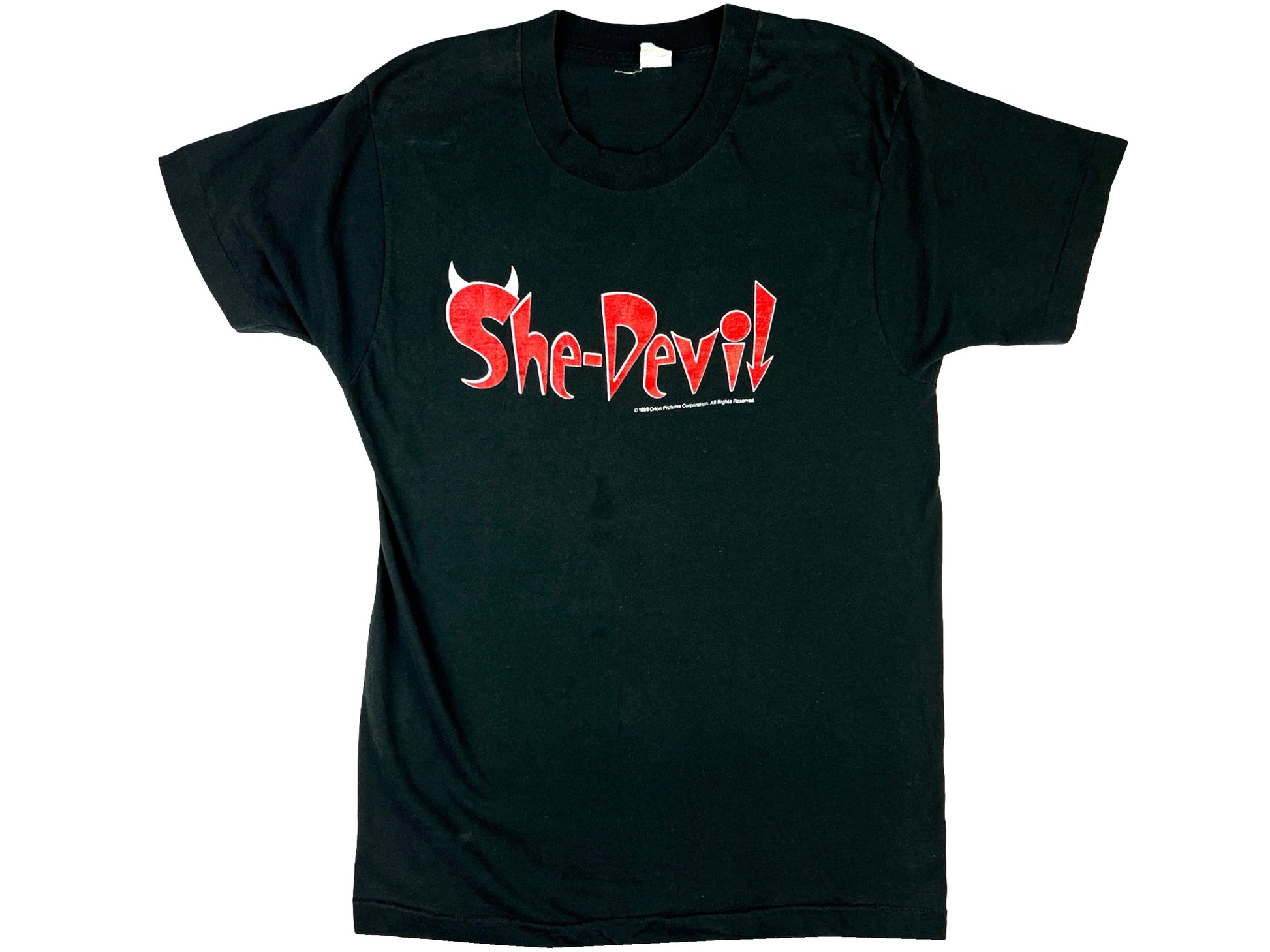 Vintage She-Devil Movie Black T-Shirt 80s Comedy 