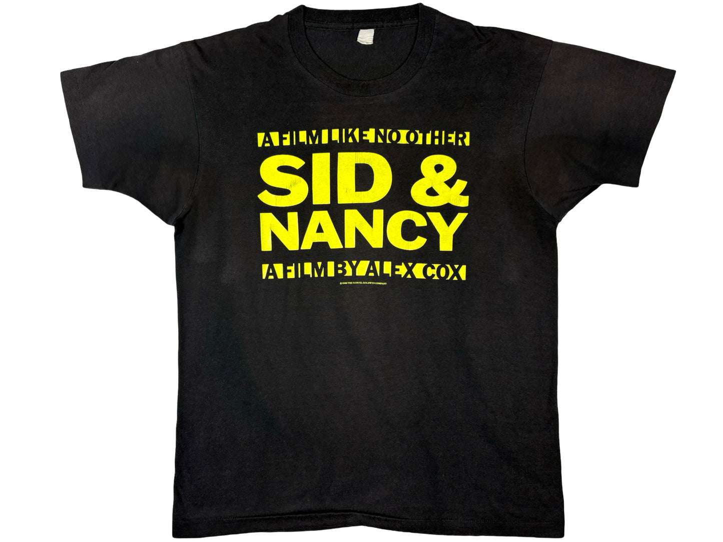 Vintage Sid & Nancy Movie Black T-Shirt 80s 90s Sex PIstols Johny Rotten
