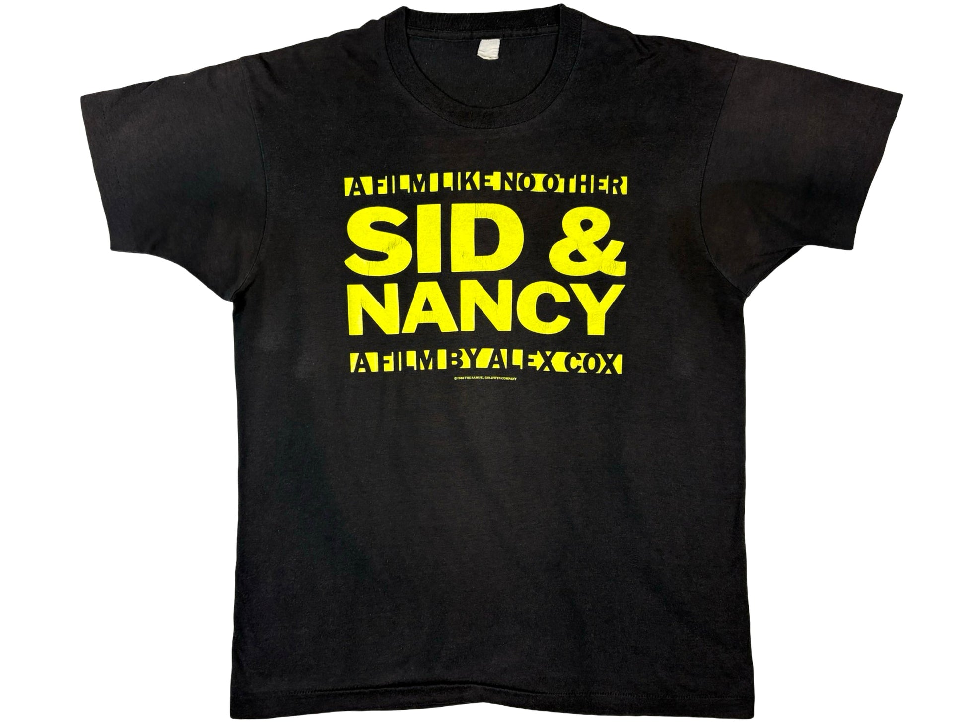 Vintage Sid & Nancy Movie Black T-Shirt 80s 90s Sex PIstols Johny Rotten
