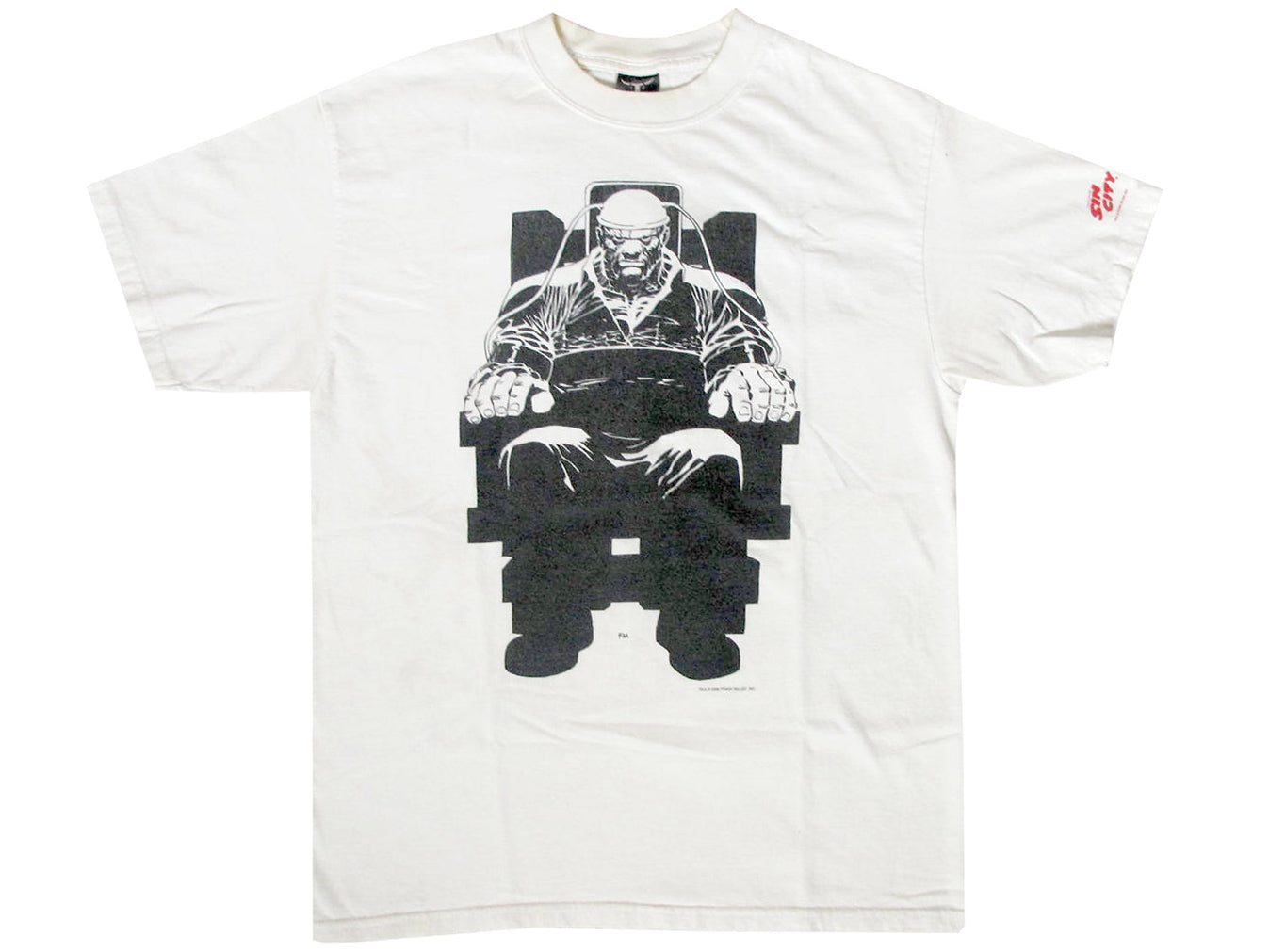 Vintage Sin City Comic Book White T-Shirt 90s y2k Frank Miller Comics Graphitti 