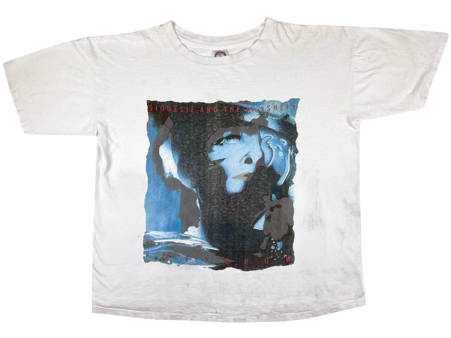 Vintage Siouxsie & The Banshees 'Peepshow' White T-Shirt 80s 90s Goth