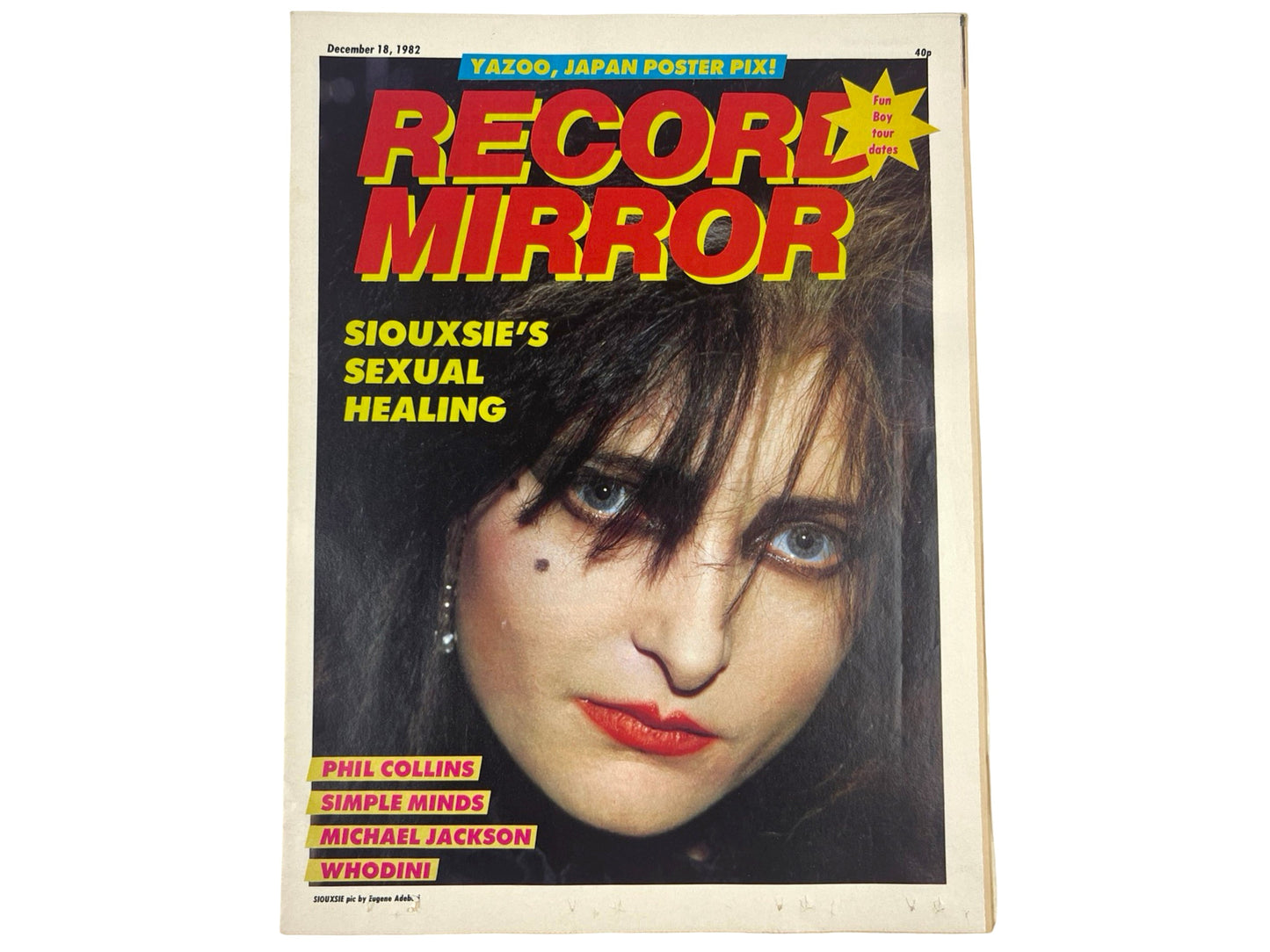 Siouxsie & The Banshees Record Mirror Magazine