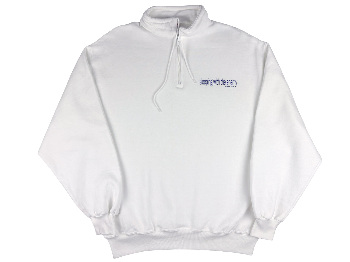 Vintage Sleeping With The Enemy Half Zip Sweatshirt 90s Movie Julia Roberts