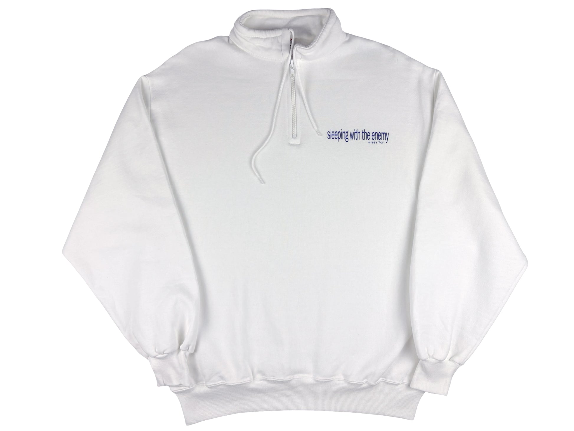 Vintage Sleeping With The Enemy Half Zip Sweatshirt 90s Movie Julia Roberts