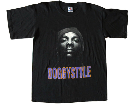 Vintage Snoop Doggy Dogg 'Doggystyle' Black T-Shirt 90s Rap Tees