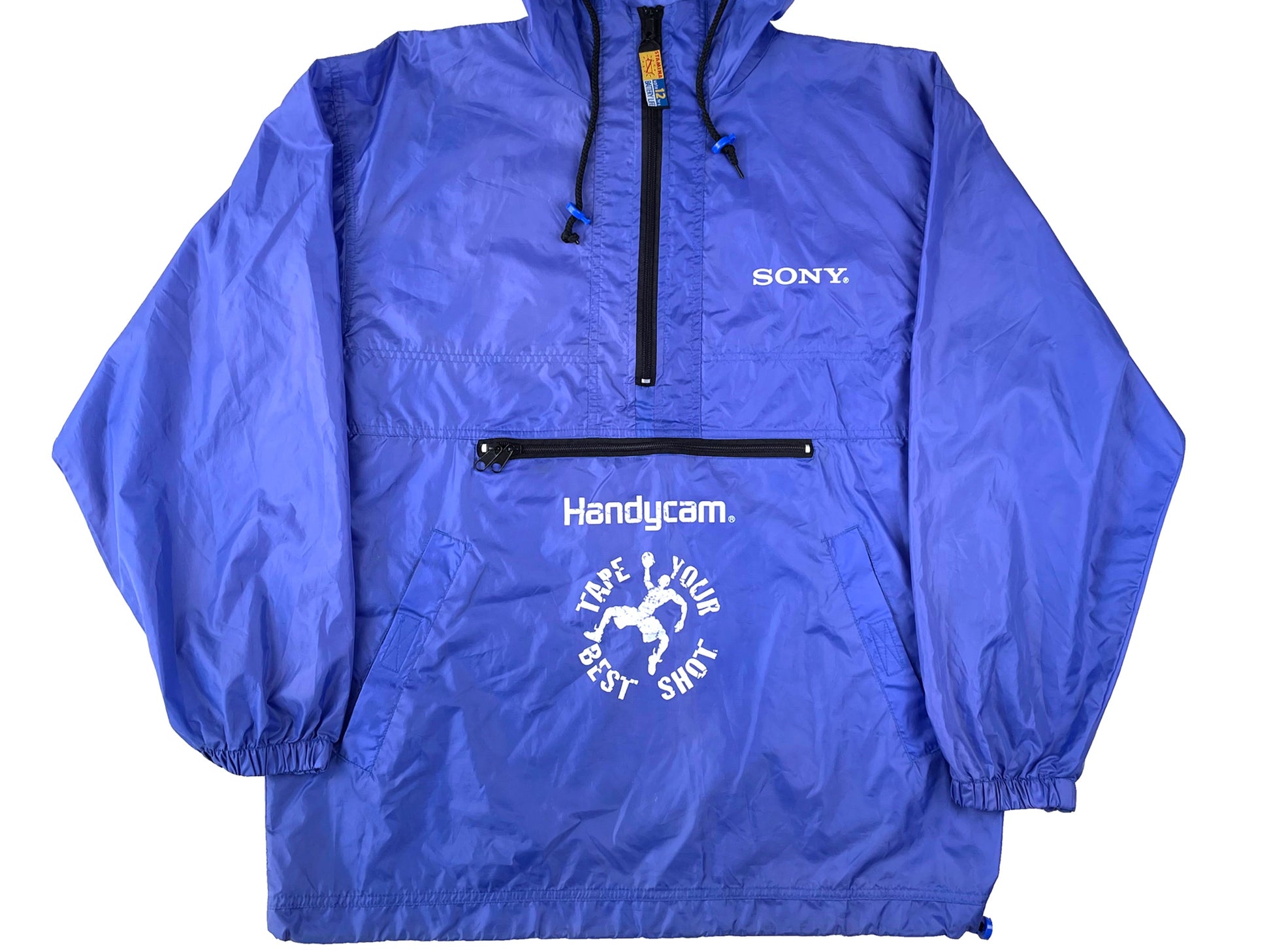 Vintage Sony Handycam Video Camera Hooded Windbreaker 90s Electronics