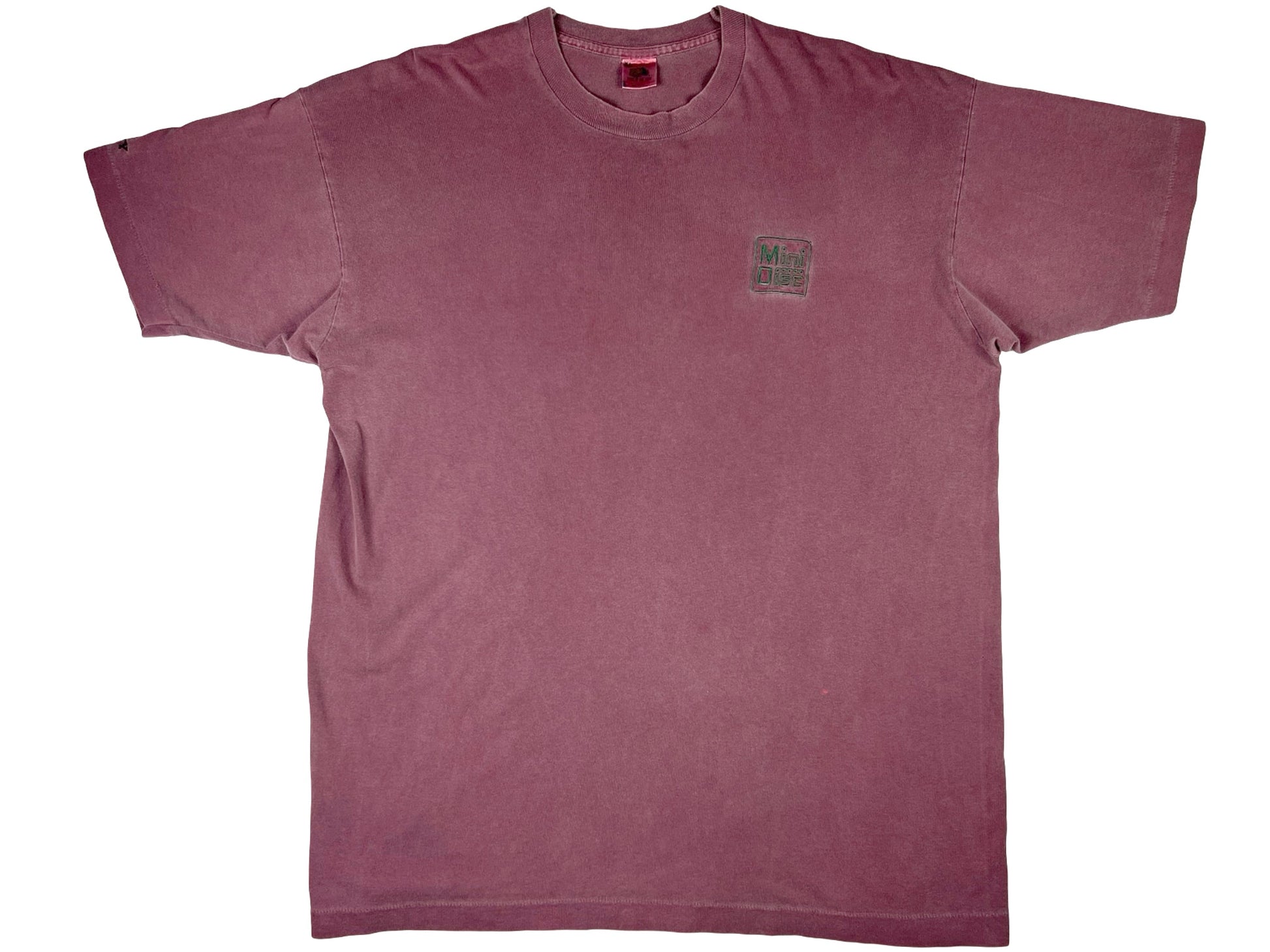Vintage Sony Mini Disc Over Dyed T-Shirt 90s Electronics Tech