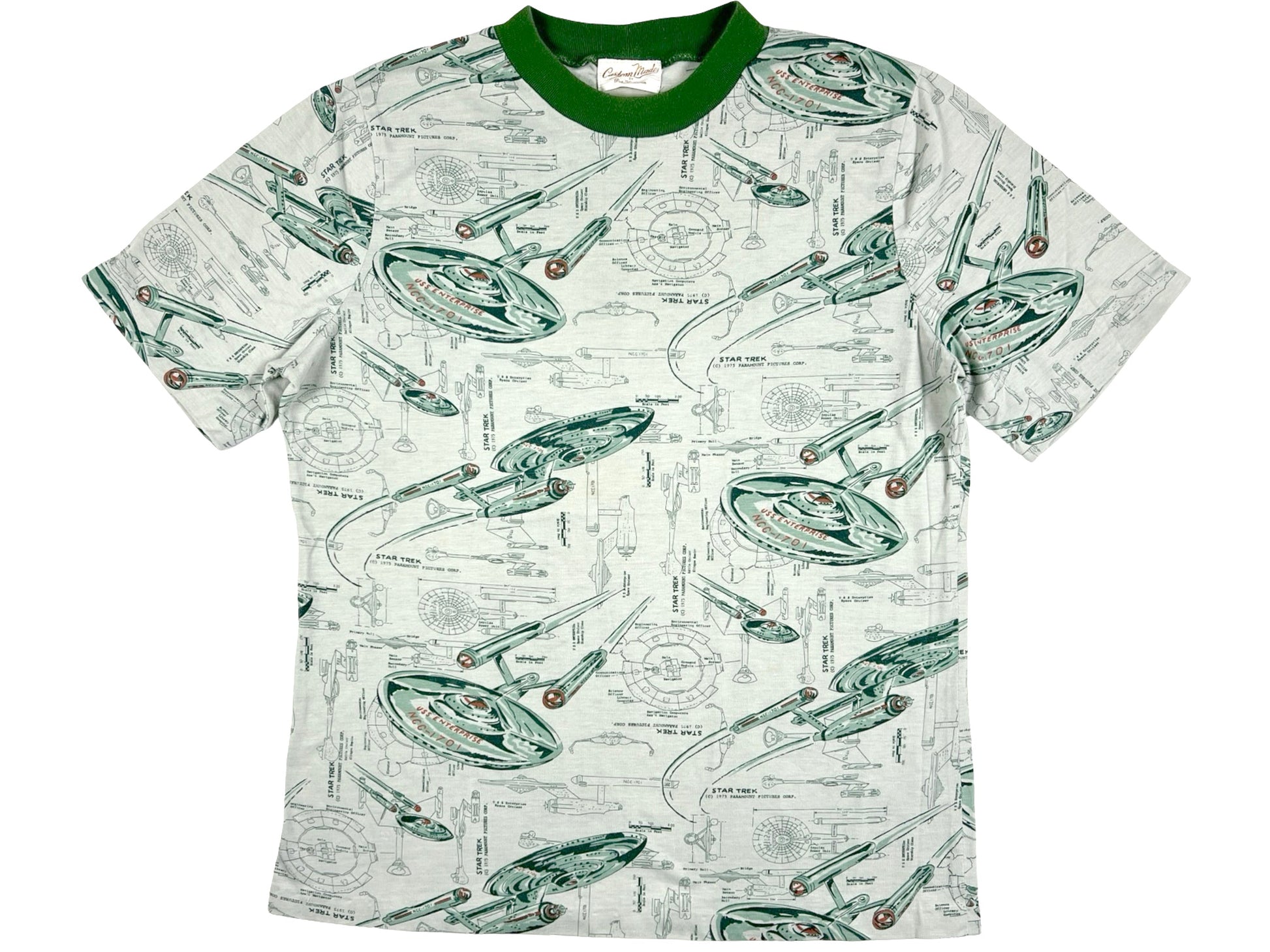 Vintage Star Trek USS Enterprise Ringer T-Shirt