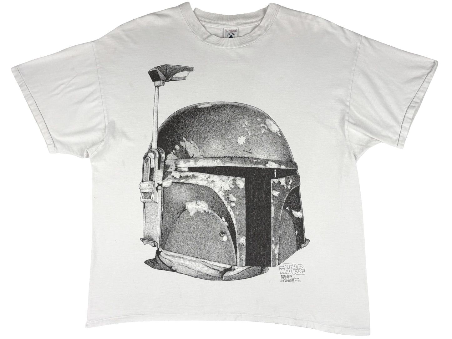 Vintage Star Wars Boba Fett White T-Shirt