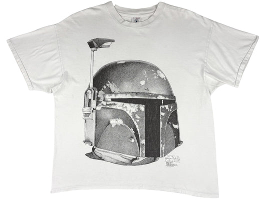 Vintage Star Wars Boba Fett White T-Shirt