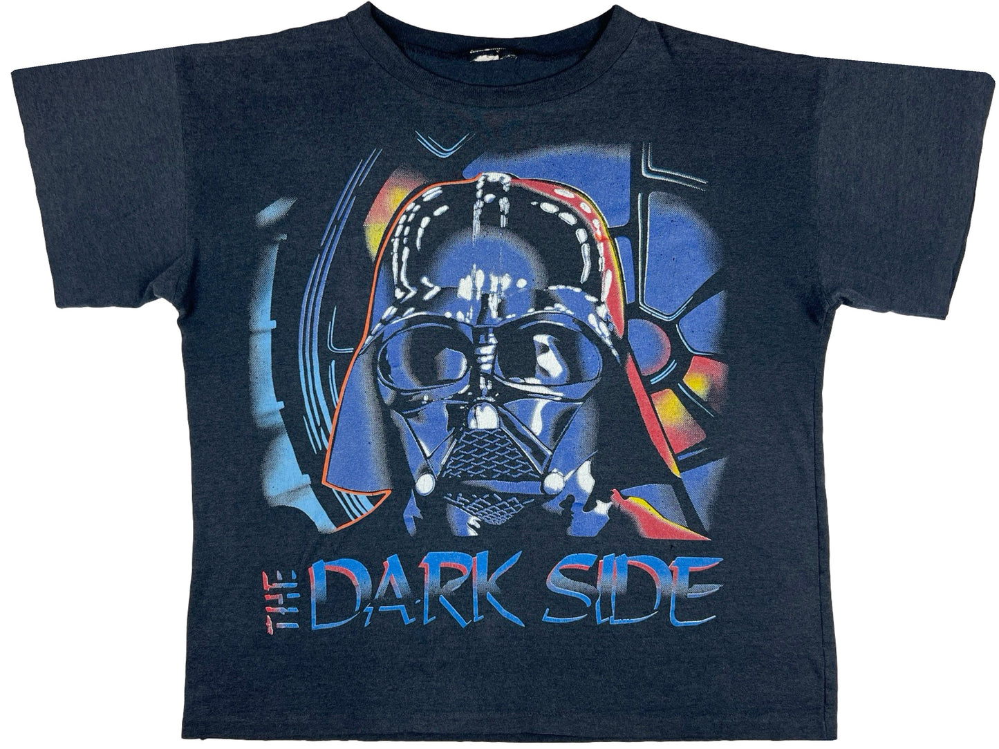 Vintage Star Wars Darth Vader Dark Side Black T-Shirt