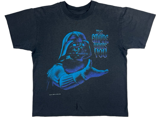 Vintage Star Wars Darth Vader Empire Black T-Shirt