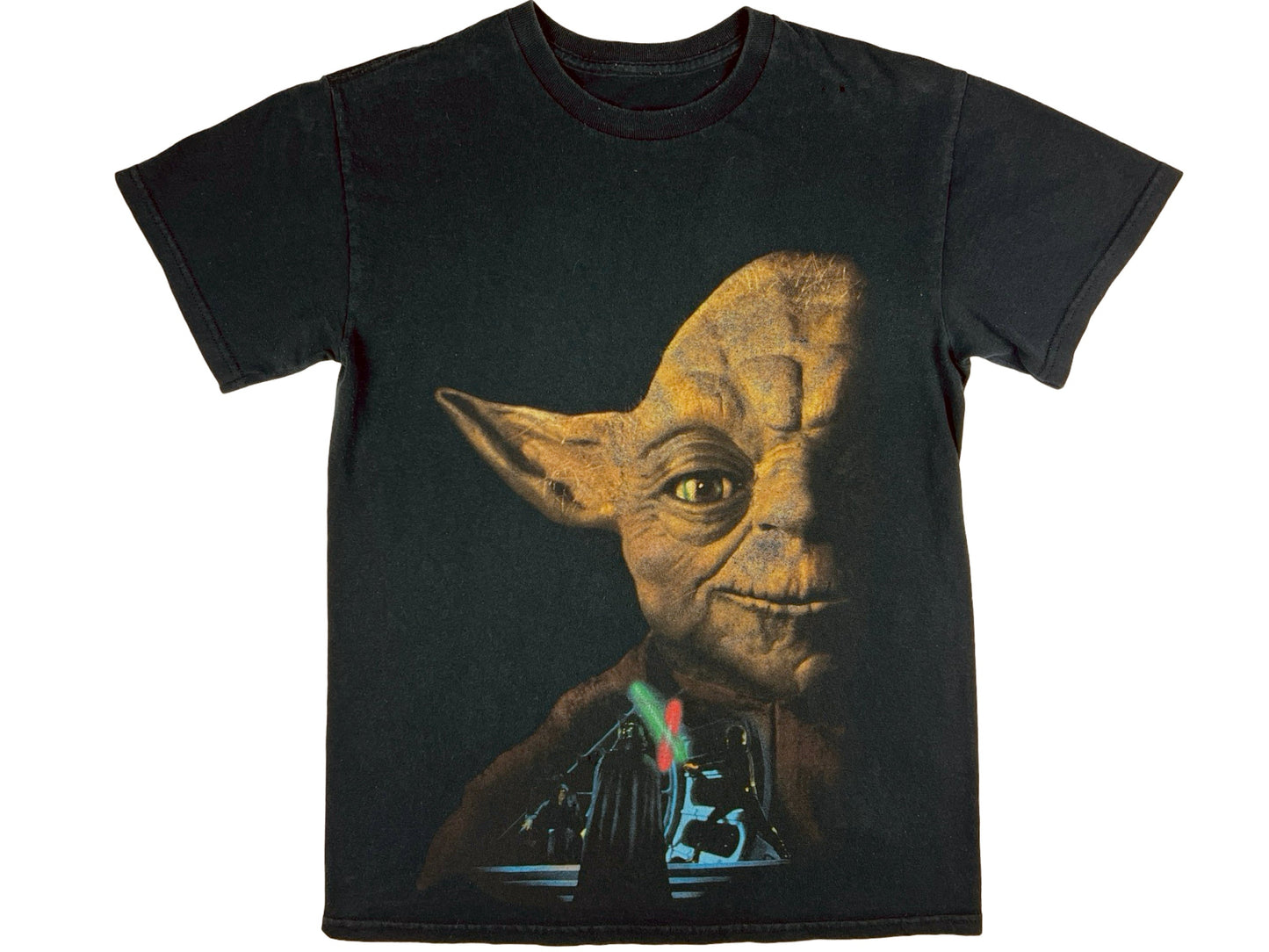 Vintage Star Wars Yoda Black T-Shirt Trilogy 90s Movie