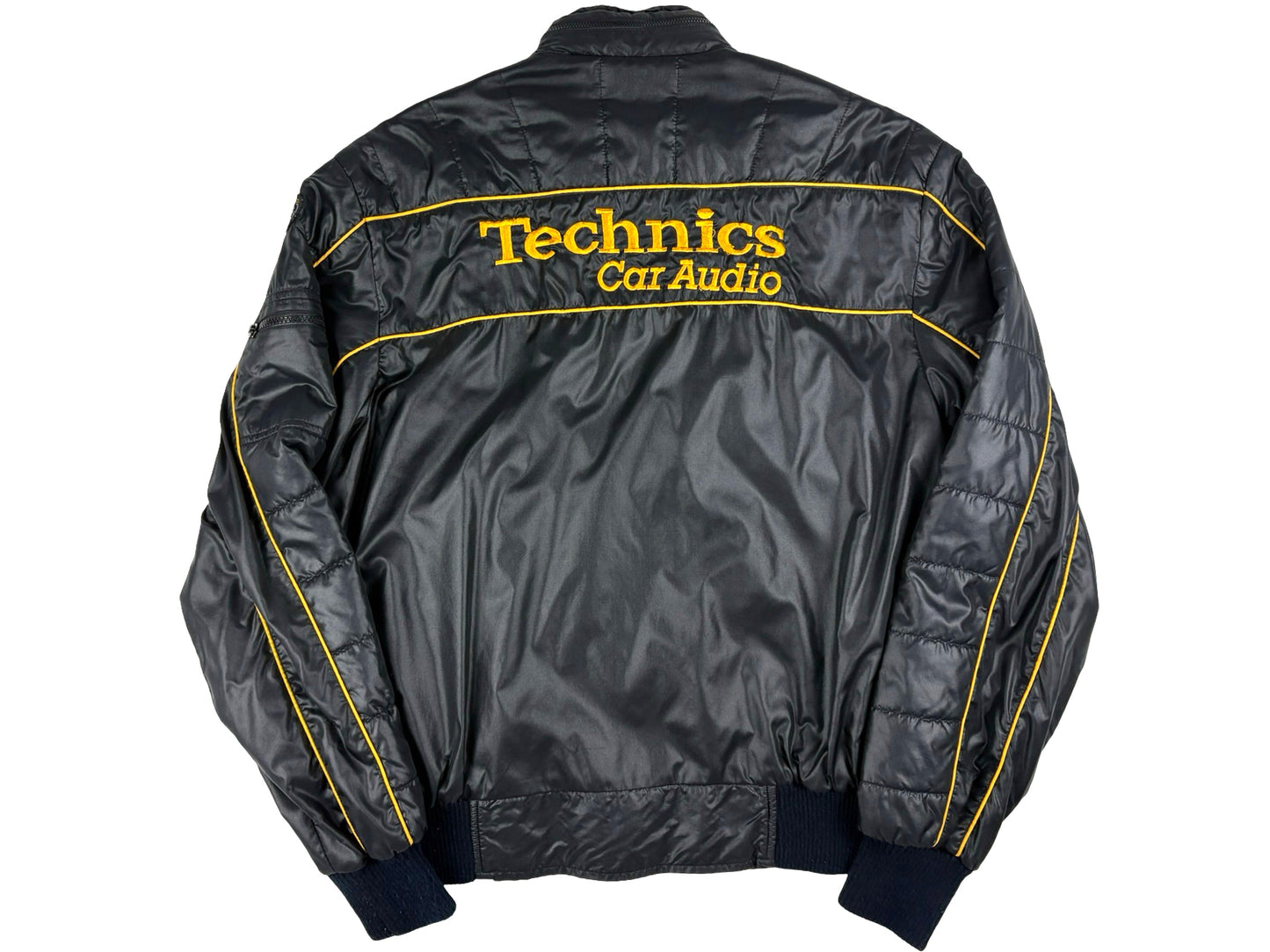 Vintage Style Auto Technics Car Audio Black Jacket Turntables Electronics DJ Culture 80s 90s