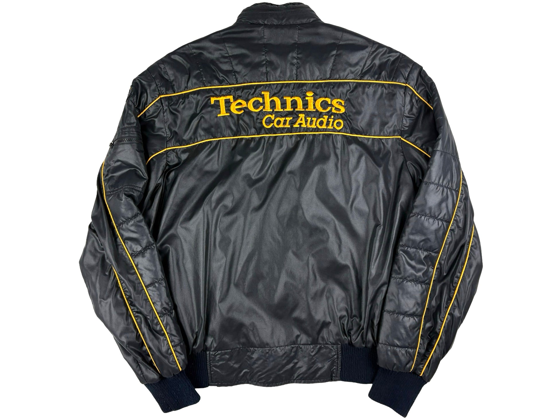 Vintage Style Auto Technics Car Audio Black Jacket Turntables Electronics DJ Culture 80s 90s