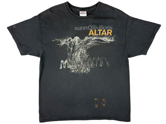 Sunn O))) & Boris 'Altar' Black T-Shirt ALbum Promo Death Metal Doom y2k Southern Lord Records