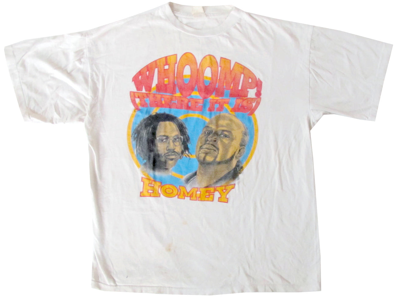 Vintage Tag Team Whoomp There it Is White T-Shirt Rap Tee 90s Hip Hop
