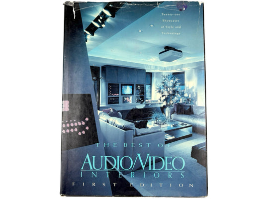 Vintage The Best Audio/Video Interiors Hardcover Book 90s Design