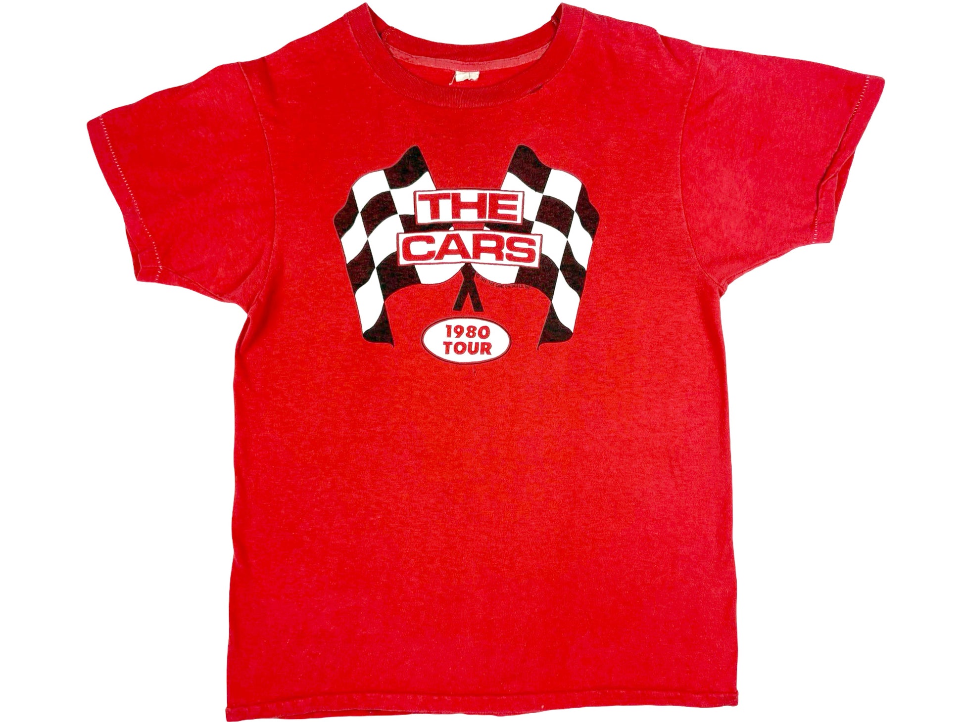 Vintage The Cars 1980 Tour Red T-Shirt 80s Rock N Roll
