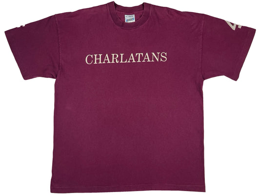 Vintage The Charlatans Maroon T-Shirt 90s y2k indie rock band